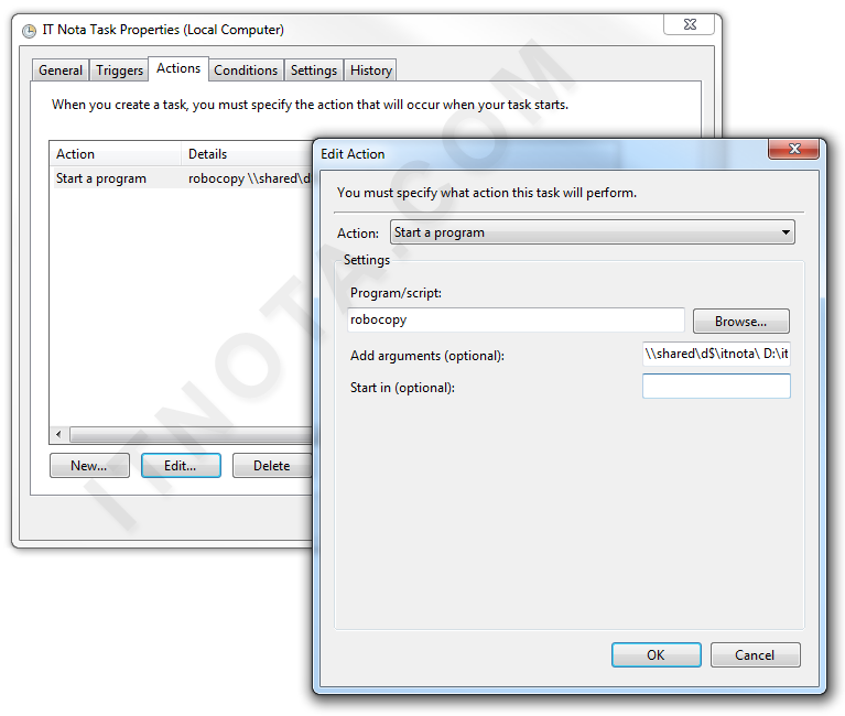 Robocopy Examples to Mirror  Server