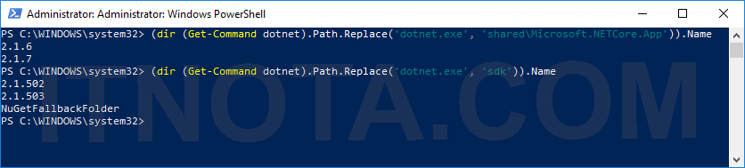 How to Check Installed .NET Core Version | IT Nota
